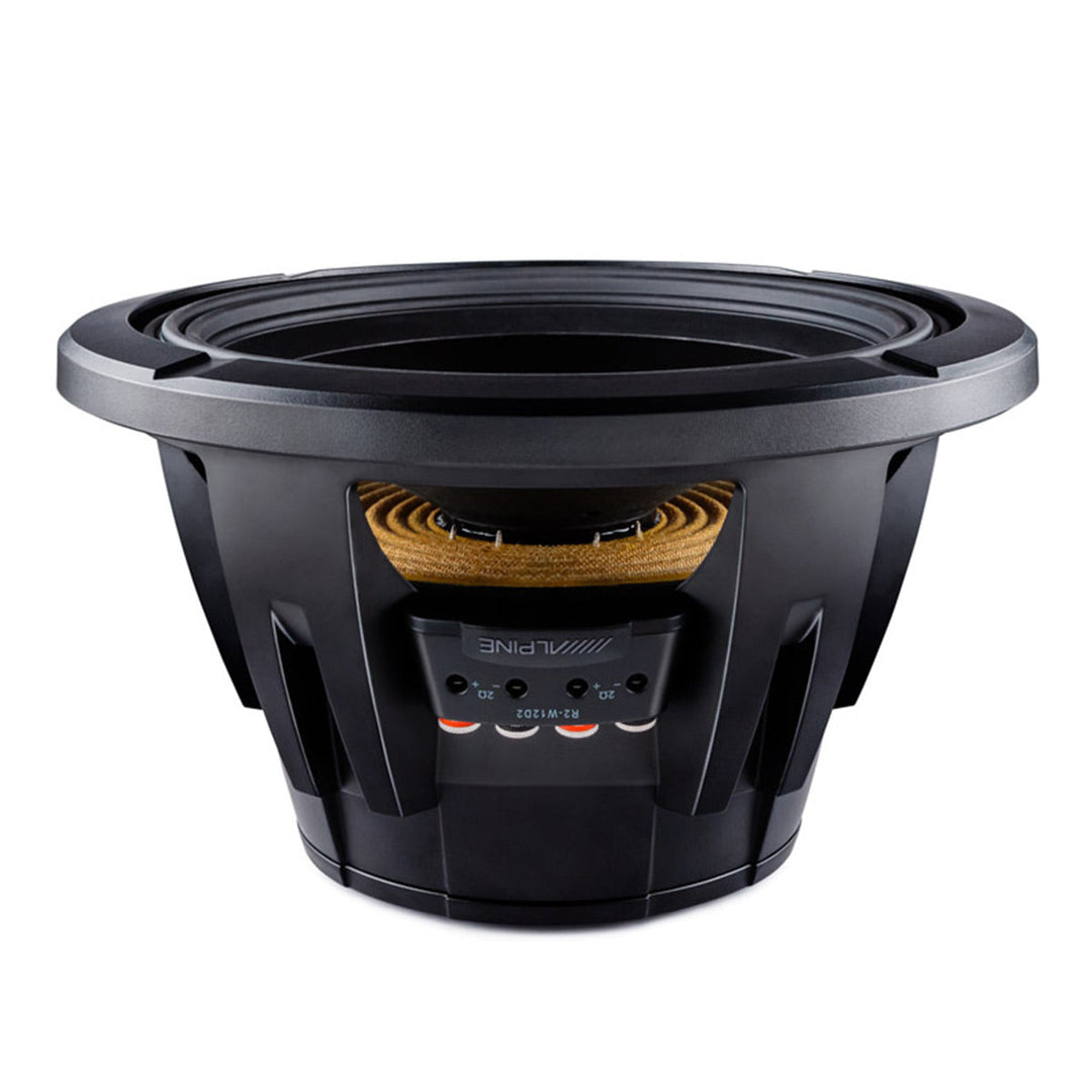 Alpine R2-W12D2 R-Series 12" 2-Ohm Subwoofer – 750W RMS, Dual Voice Coil