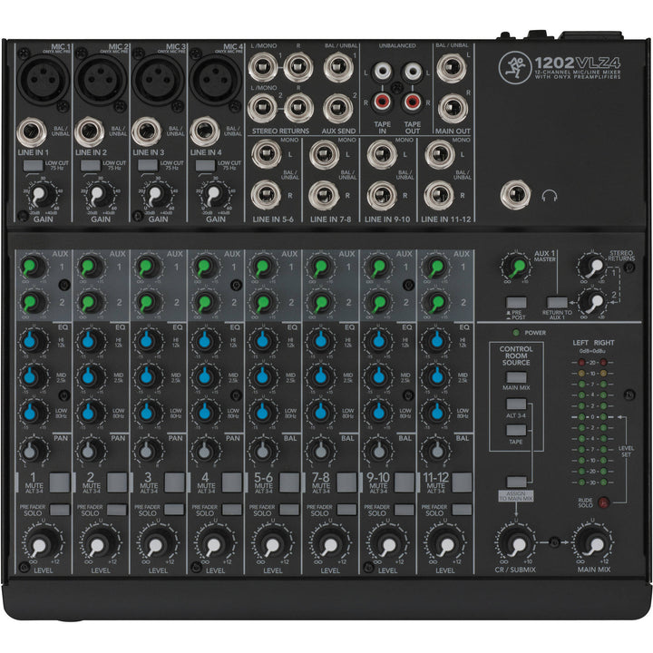 Mackie 1202VLZ4 12-Channel Compact Mixer - VLZ4 Series