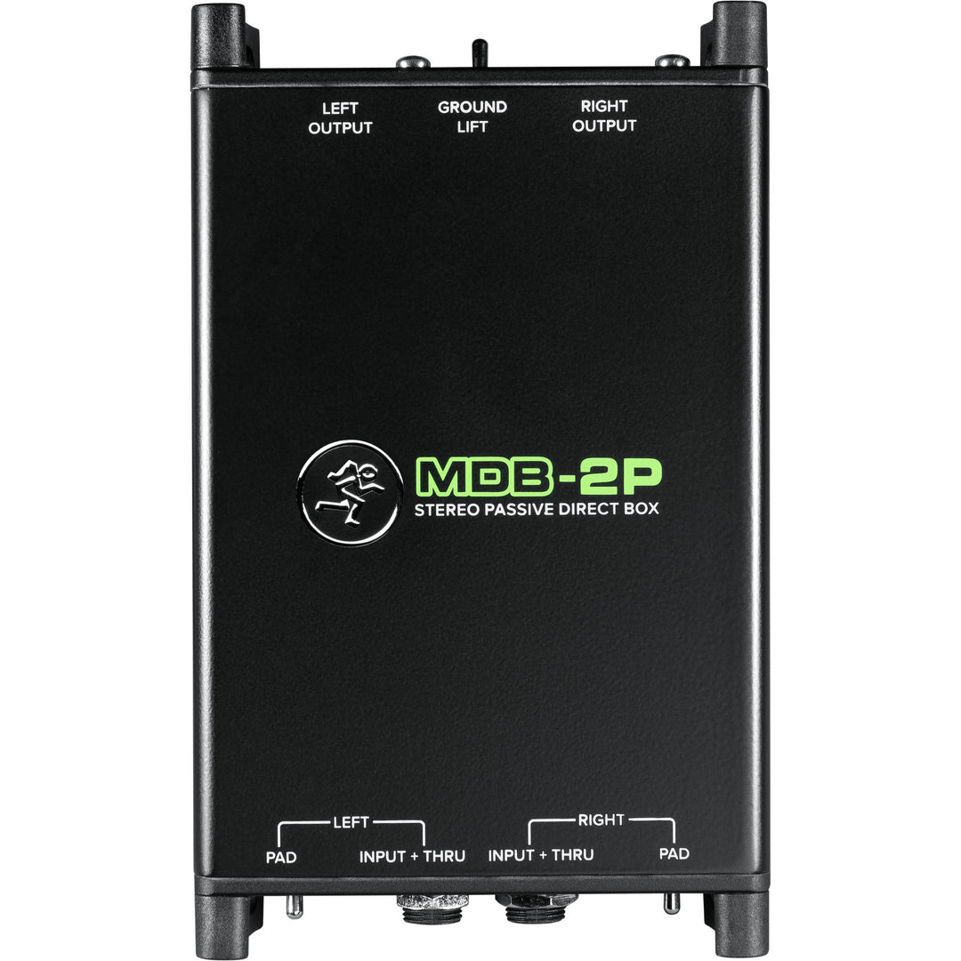 Mackie MDB-2P – Stereo Passive Direct Box for High-Quality Audio Conversion