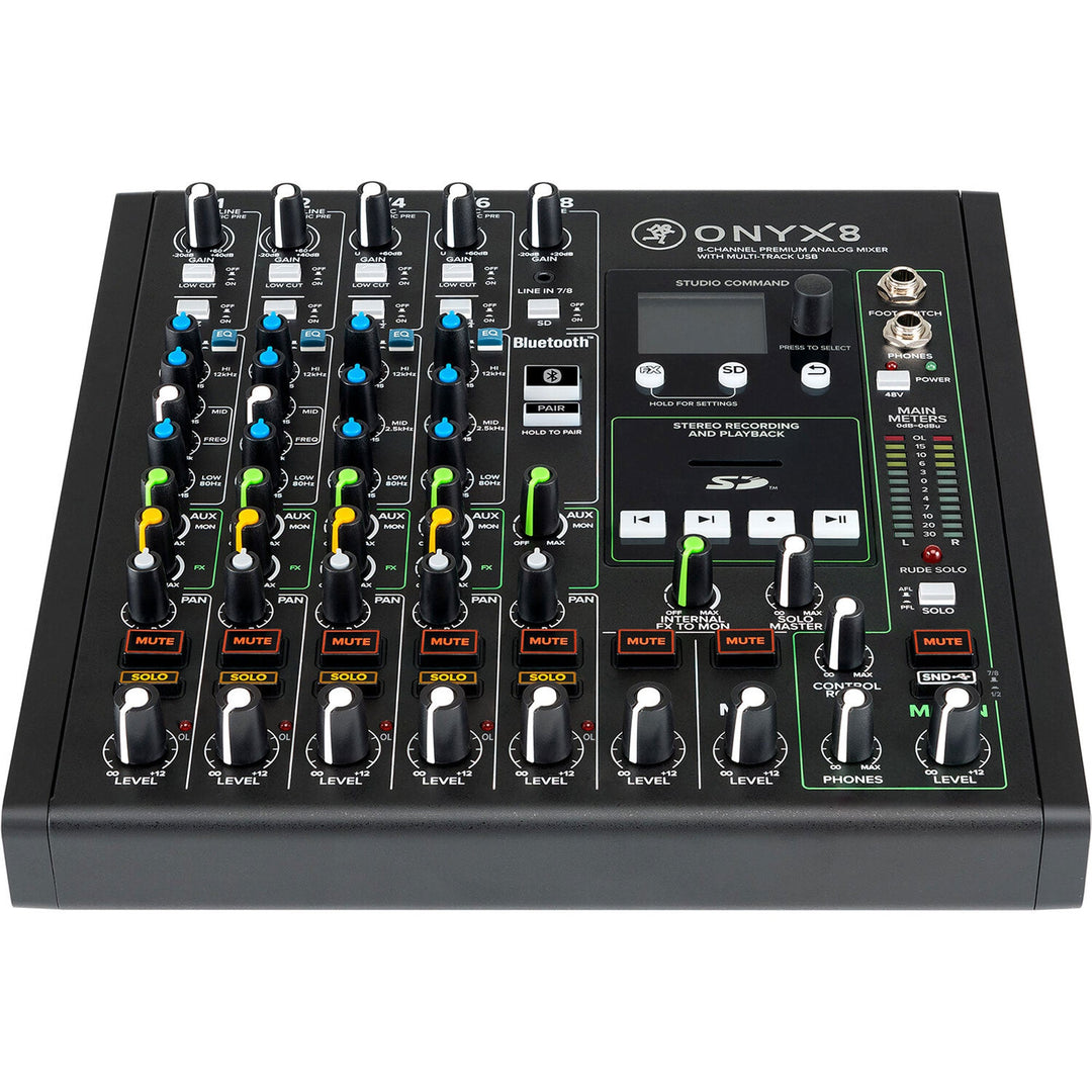 Mackie Onyx8 8-Channel Premium Analog Mixer with Multitrack USB