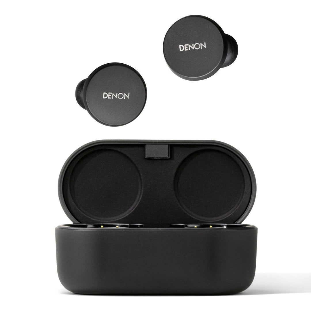 Denon PerL True Wireless Earbuds with Active Noise Cancellation & Adaptive Acoustic Technology (Black)