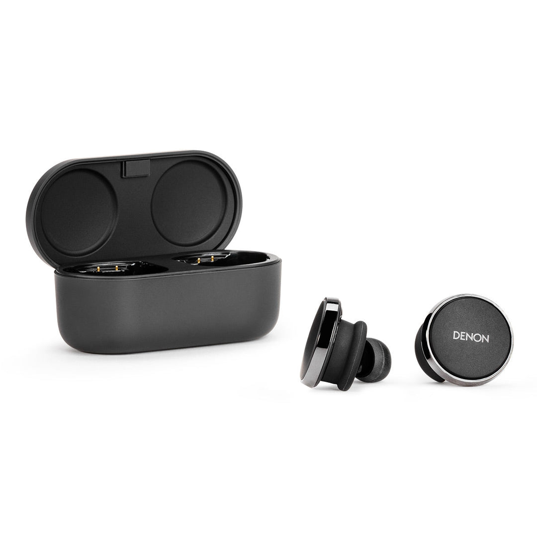 Denon PerL Pro True Wireless Earbuds with Active Noise Cancellation, Spatial Audio, and Adaptive Acoustic Technology (Black)