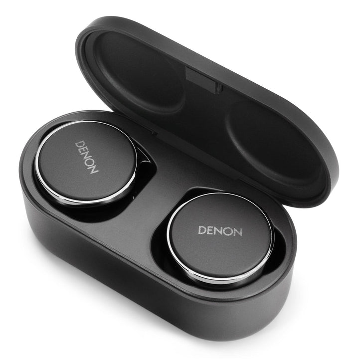 Denon PerL Pro True Wireless Earbuds with Active Noise Cancellation, Spatial Audio, and Adaptive Acoustic Technology (Black)