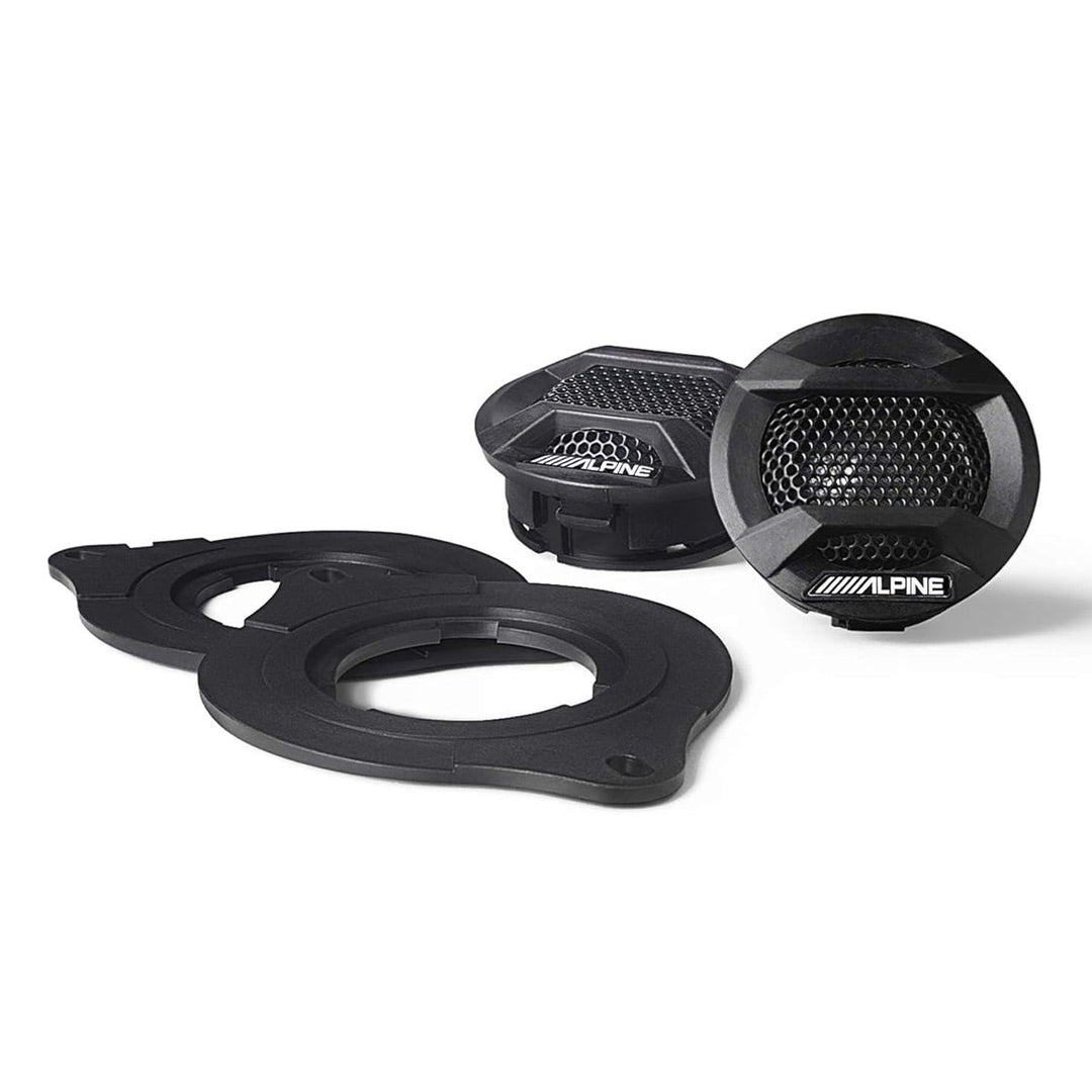 Alpine SPV-10TW-WRA 1" Component Tweeters for 2007-Up Jeep Wrangler & Gladiator