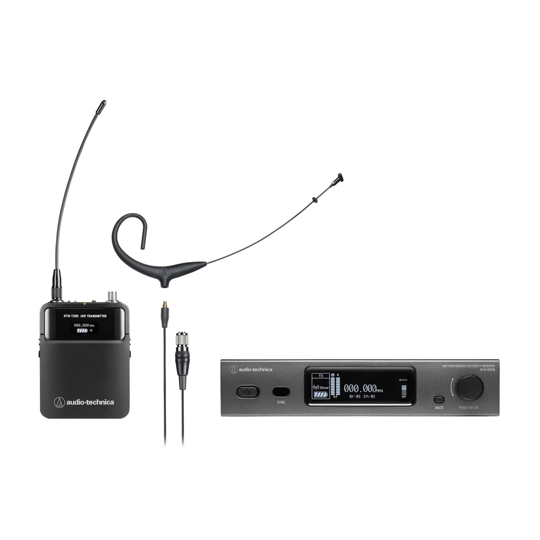 Audio-Technica ATW-3211/894XEE1 3000 Series Wireless Headworn Microphone System (530.000-589.975 MHz)