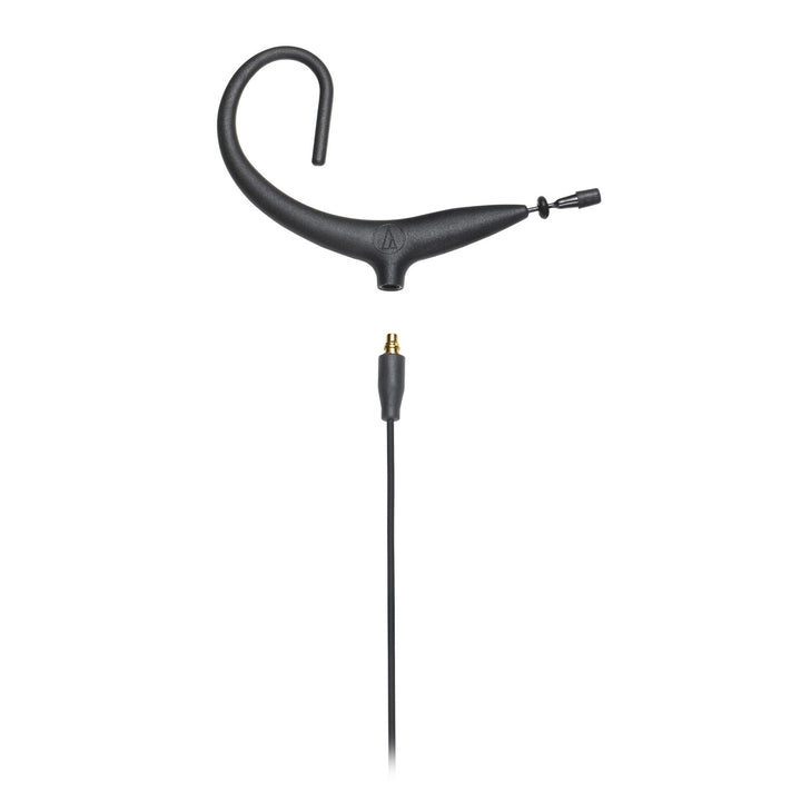 Audio-Technica BP893xcW Omnidirectional Earset with Detachable Cable, cW-Style Locking 4-Pin Connector, Black