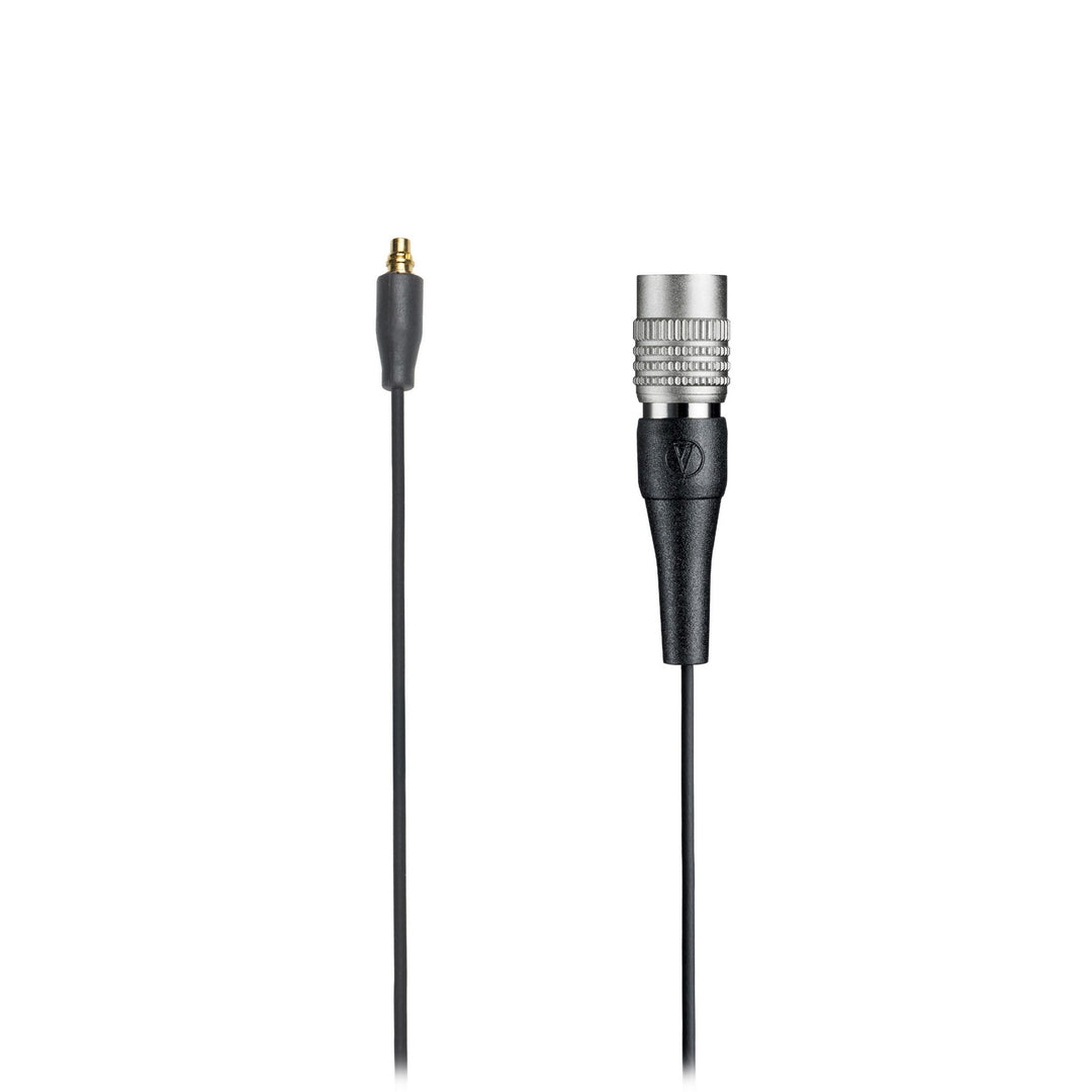 Audio-Technica BP893xcW Omnidirectional Earset with Detachable Cable, cW-Style Locking 4-Pin Connector, Black