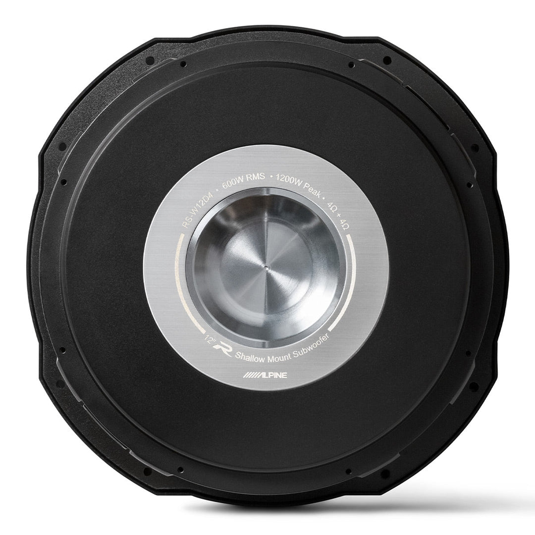 Alpine RS-W12D4 R-Series 12" Shallow-Mount 4-Ohm Subwoofer - Each