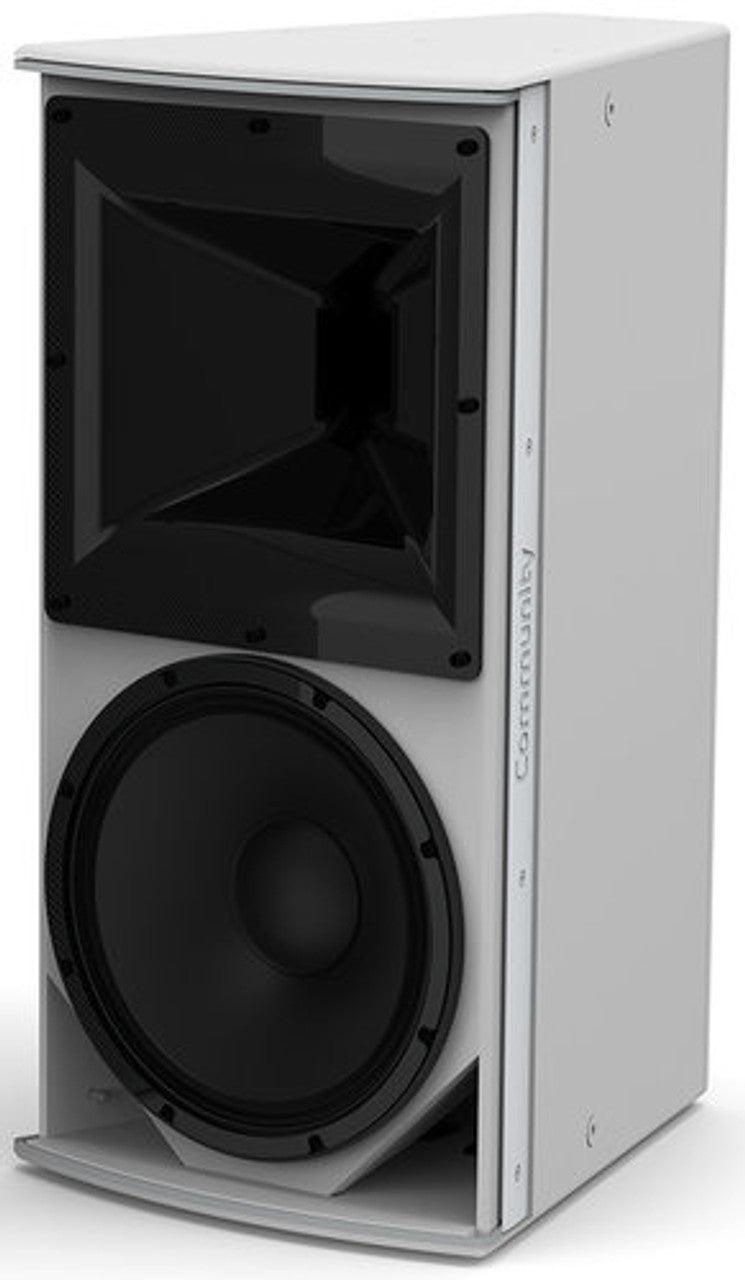 Biamp Community IP8-1122/64W: High Power 12-Inch 2-Way 60°x40° Speaker (White) - SKU 911.1074.900