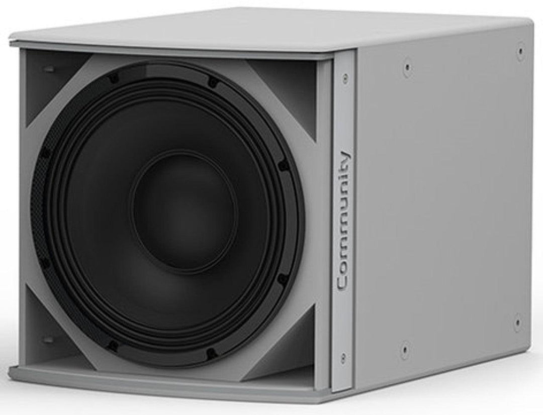 Biamp Community IS6-112WR: Medium-Power 12-Inch Weather-Resistant Subwoofer (Grey)