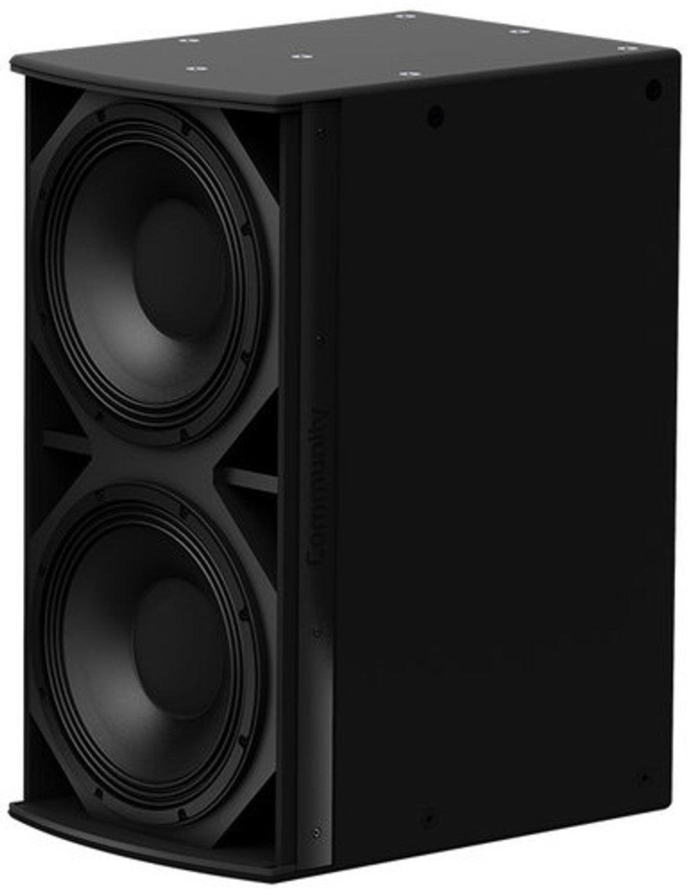 Biamp Community IS6-212: Medium-Power Dual 12-Inch Subwoofer (Black) - SKU 911.1131.900