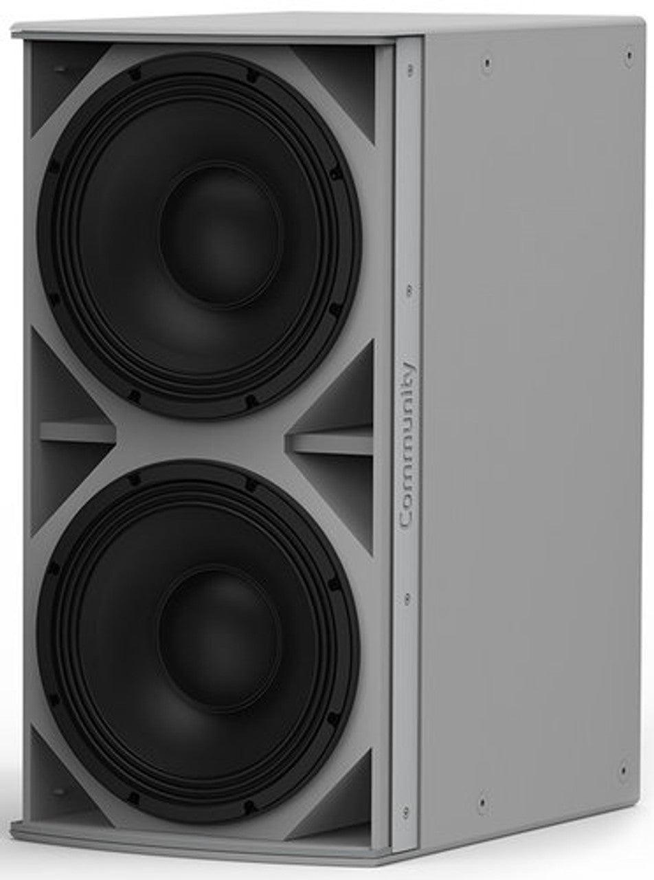 Biamp Community IS8-212W: High-Power Dual 12-Inch Subwoofer (White) - SKU 911.1157.900