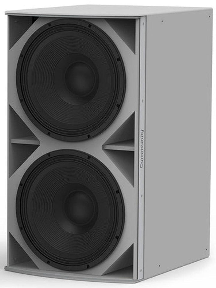 Biamp Community IS8-218W: High-Power Dual 18-Inch Subwoofer (White) - SKU 911.1165.900