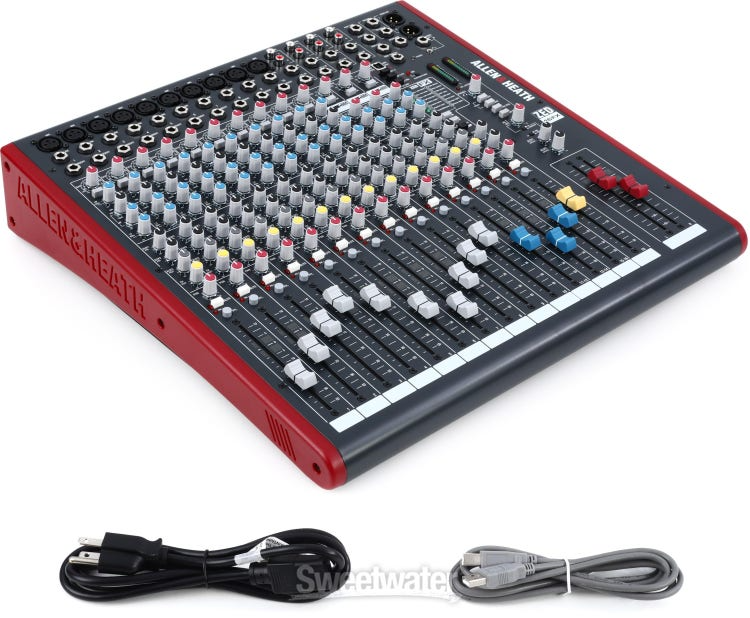 Allen & Heath 16Ch Mixer with USB & FX AH-ZED16FX