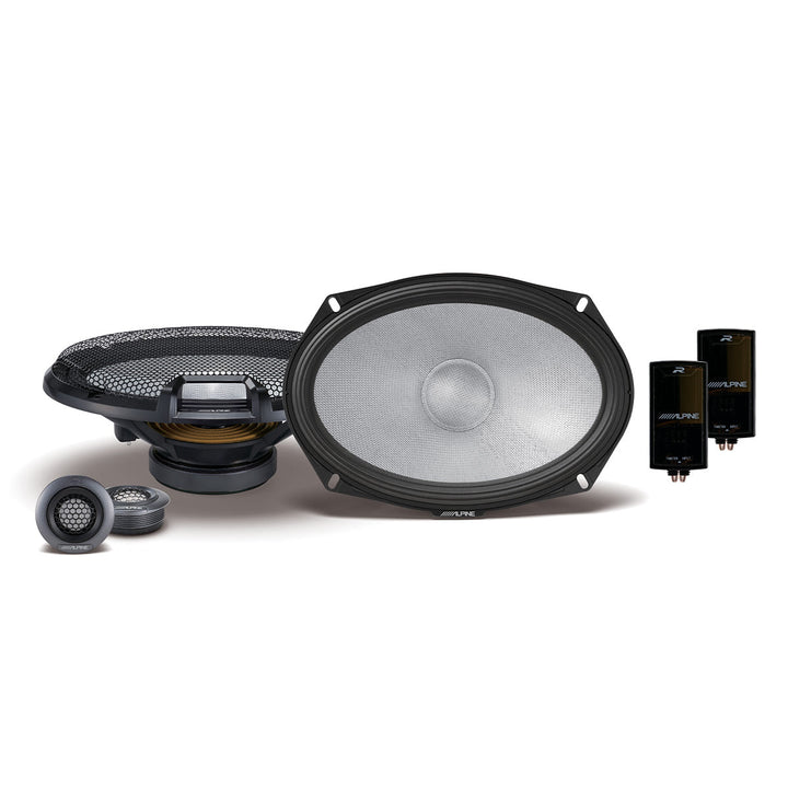 Alpine R2-S69C R-Series 6x9" Component Speaker Set – High-Resolution Sound