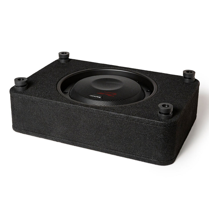 Alpine RS-SB10 Halo R-Series 10" Loaded Shallow Subwoofer Enclosure – Compact Bass