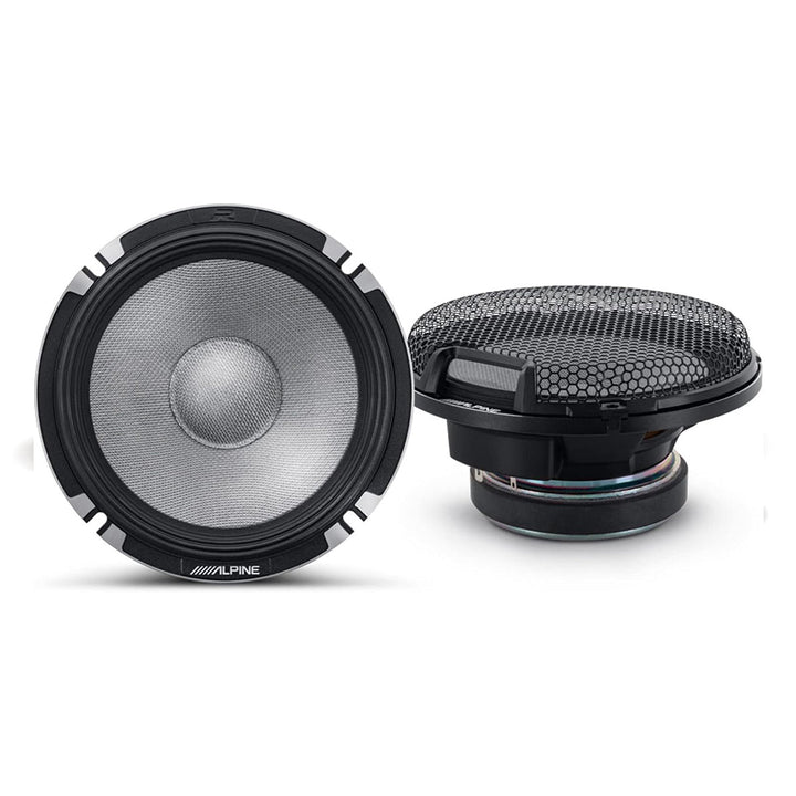 Alpine R2-S653 R-Series Pro 3-Way Component Speaker Set – 6.5" Hi-Res Audio Certified