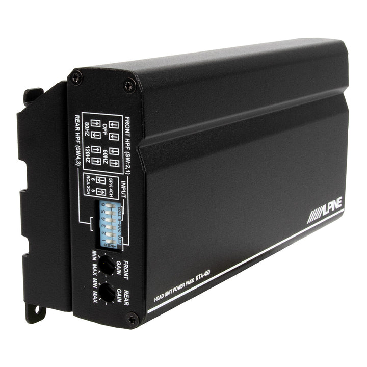 Alpine KTA-450 4-Channel Power Pack Amplifier – Compact, High Power Output