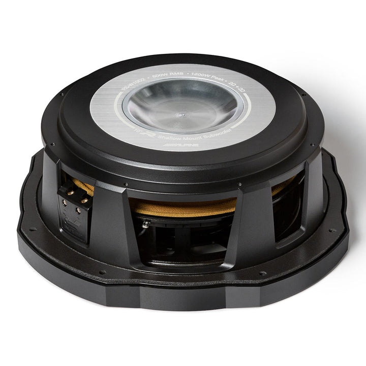 Alpine RS-W10D2 R-Series 10" Shallow-Mount 4-Ohm Subwoofer - Each