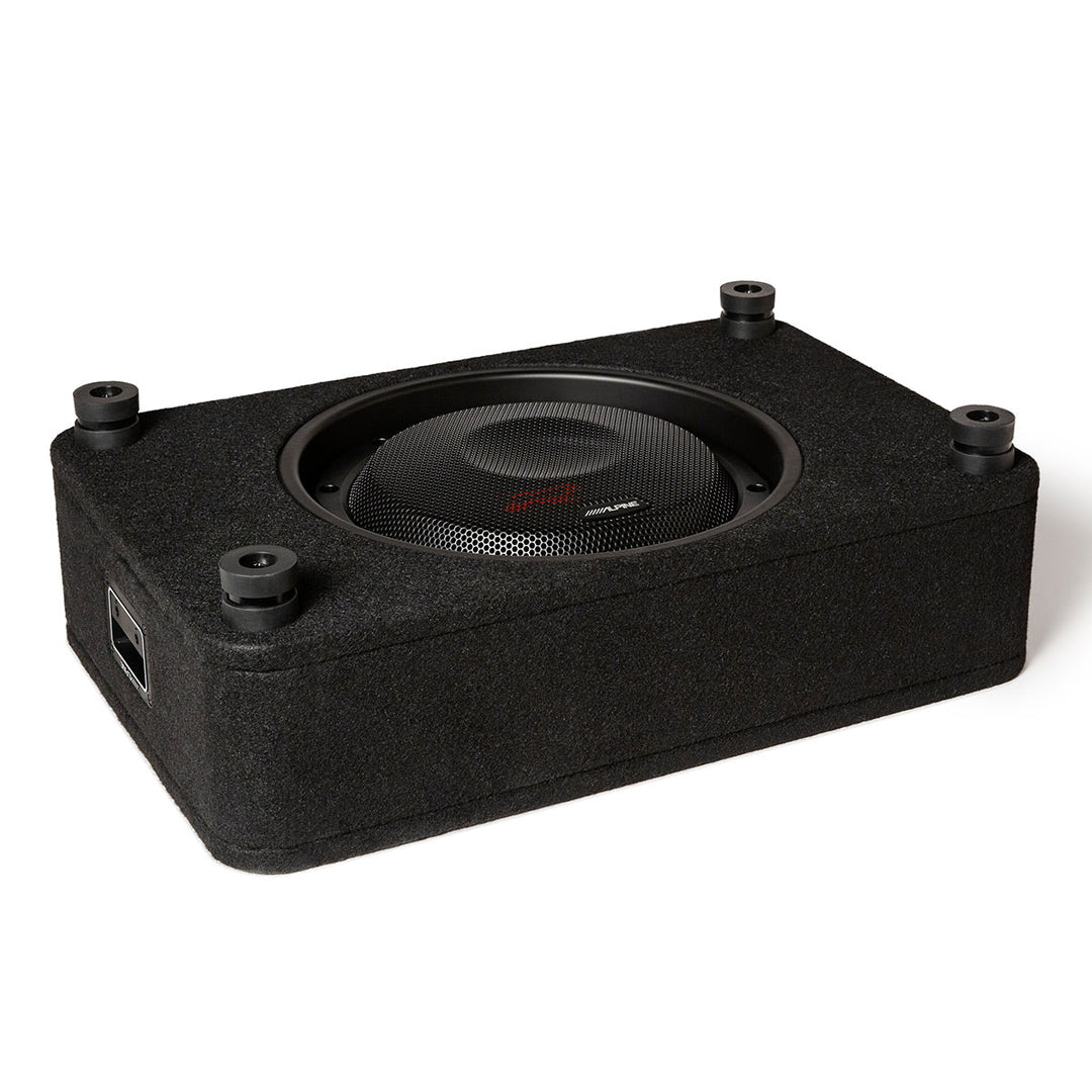 Alpine RS-SB10 Halo R-Series 10" Loaded Shallow Subwoofer Enclosure – Compact Bass