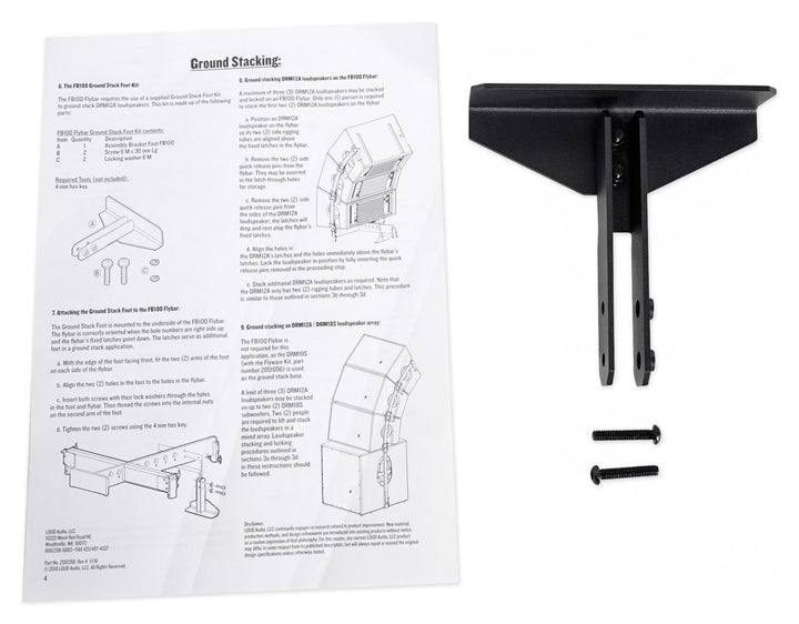 Mackie FB100 Flybar for DRM12A, DRM12A-P Speakers & DRM18S, DRM18S-P Subwoofers