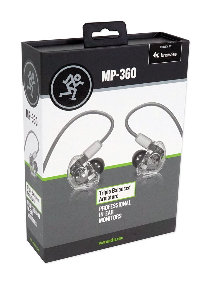 Mackie MP-360 Triple Balanced Armature Professional In-Ear Monitors with Hard Case