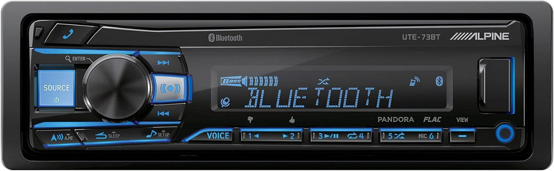 Alpine UTE-73BT Mech-Less Digital Media Receiver with Bluetooth® and USB Connectivity