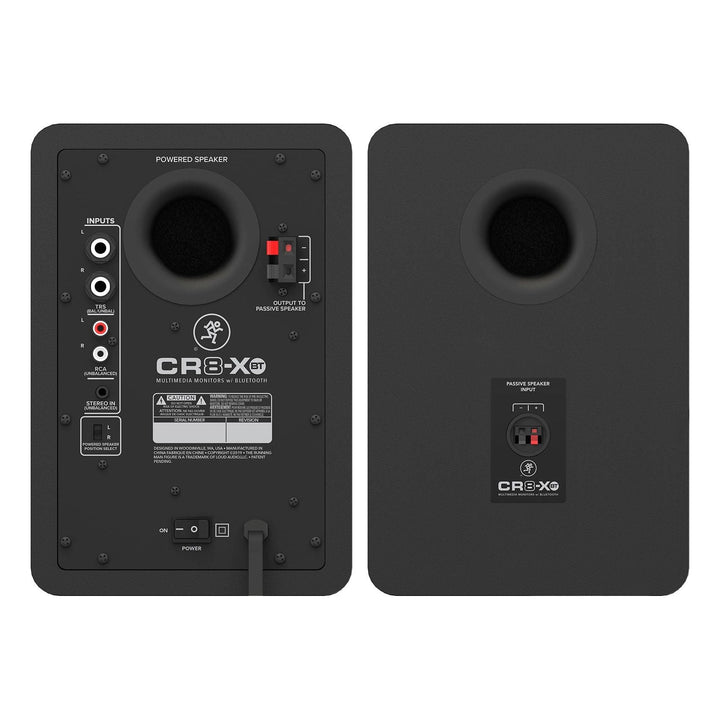 Pair Mackie CR8-XBT 8" 160W Reference Multimedia Studio Monitors with Bluetooth