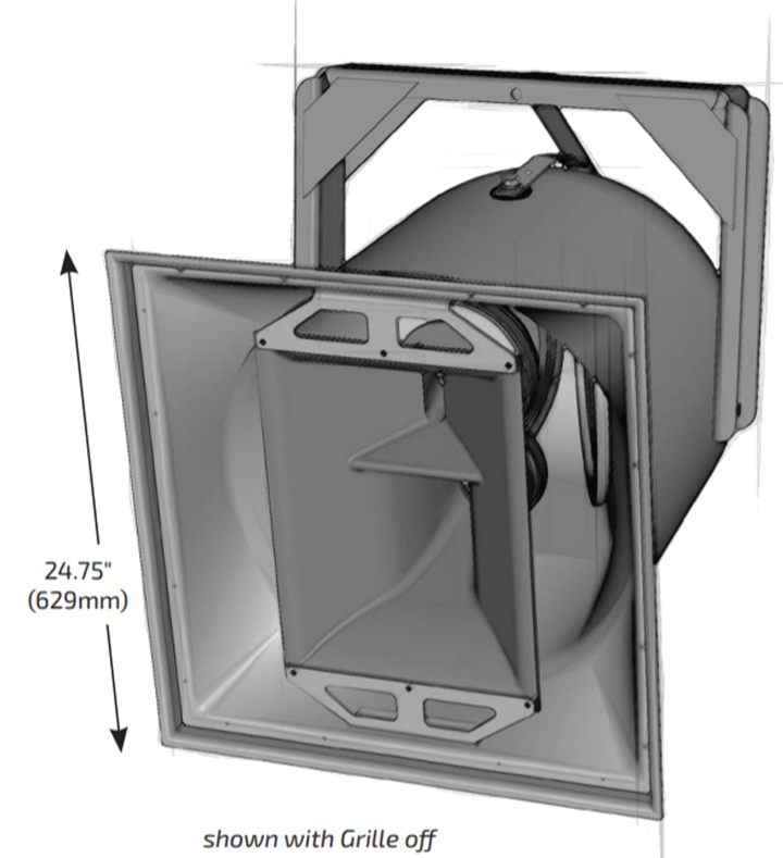 Biamp Community R2-66MAX 3-Way Dual 12" High-Output Speaker - 60° x 60° Dispersion