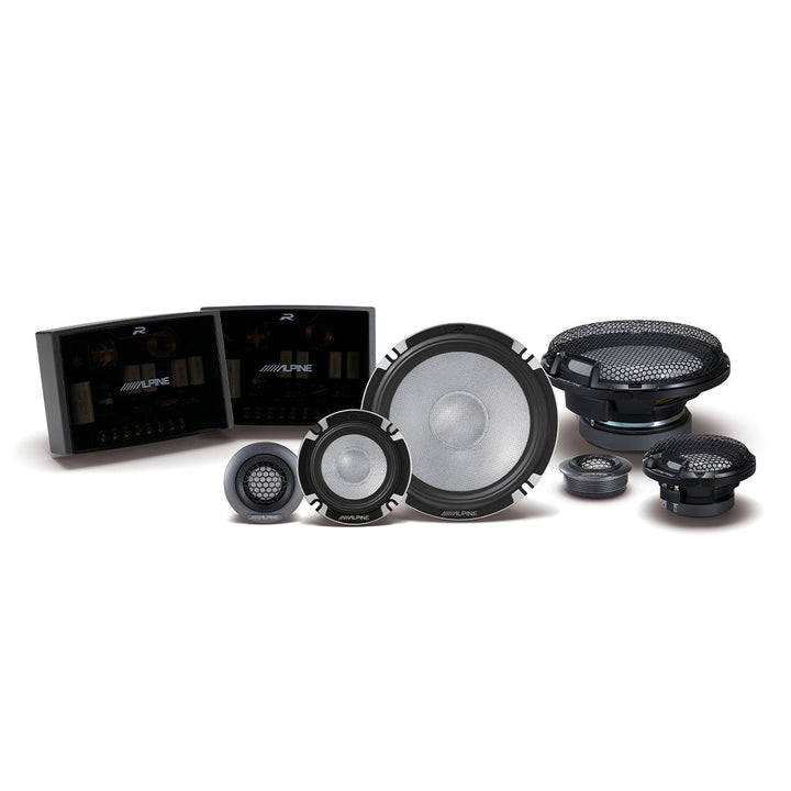 Alpine R2-S653 R-Series Pro 3-Way Component Speaker Set – 6.5" Hi-Res Audio Certified