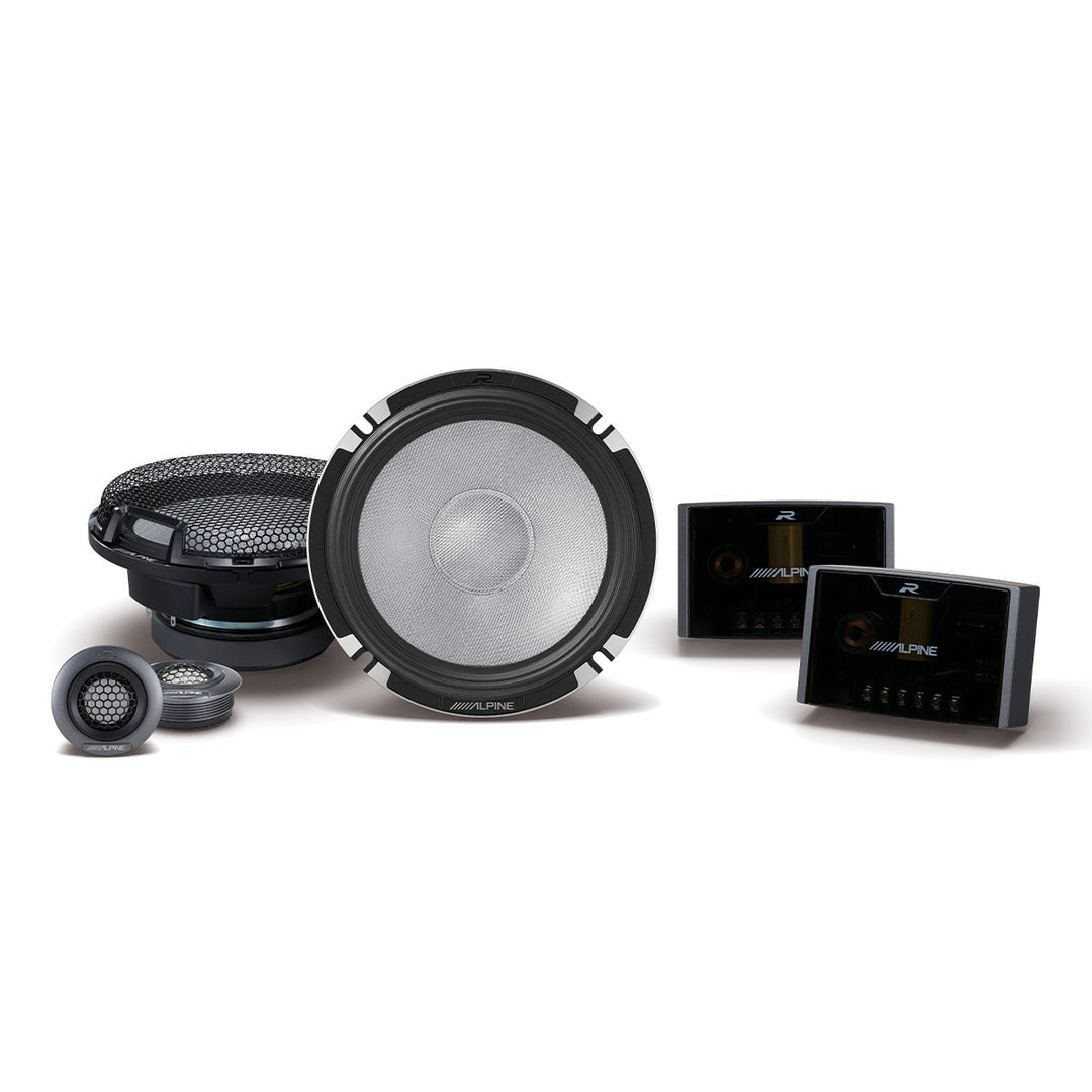 Alpine R2-S652 R-Series Pro 2-Way Component Speaker Set – 6.5" Hi-Res Audio Certified