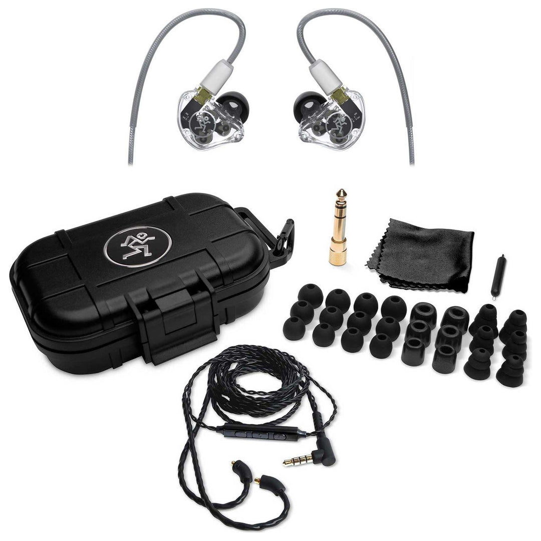 Mackie MP-320 Triple Dynamic Driver Professional In-Ear Monitors with Hard Case