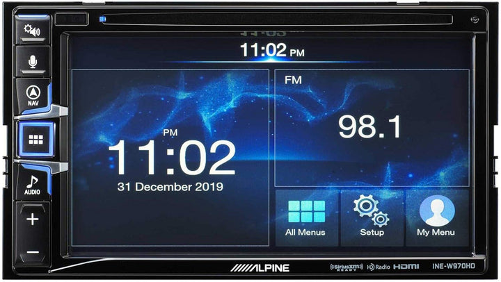 Alpine INE-W970HD 6.5" CD/DVD Receiver with GPS, CarPlay, and HDMI