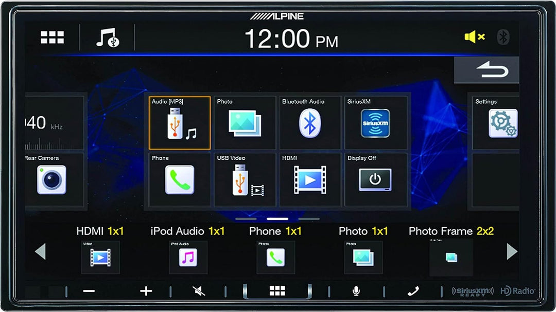 Alpine iLX-407 7" Digital Multimedia Receiver with CarPlay and Android Auto