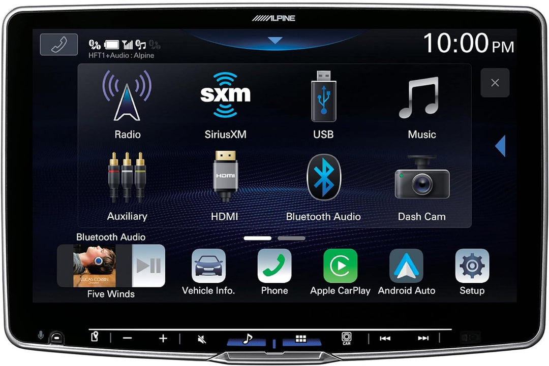 Alpine iLX-F511 Halo11 11" Floating HD Touchscreen Receiver with Wireless CarPlay and Android Auto