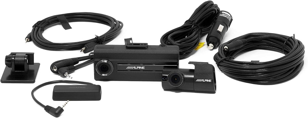 Alpine DVR-C310R 1080P Dash Camera Bundle (Front & Rear) with Impact Recording