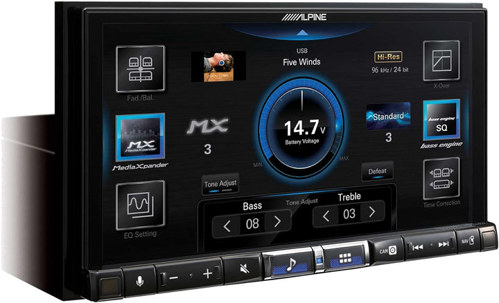 Alpine iLX-507 7" HD Digital Multimedia Receiver with Wireless CarPlay and Android Auto