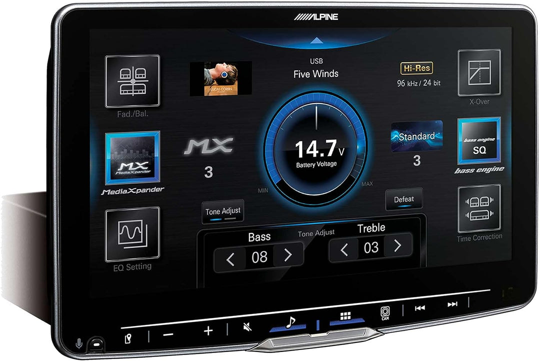 Alpine iLX-F509 Halo9 9" Floating HD Touchscreen Receiver with Wireless CarPlay and Android Auto