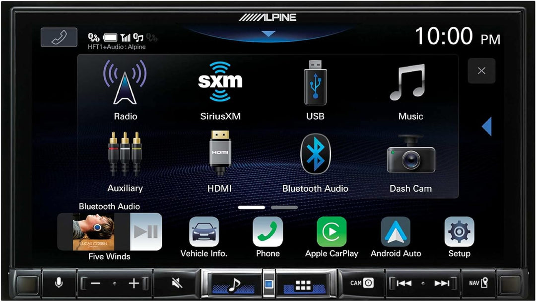 Alpine iLX-507 7" HD Digital Multimedia Receiver with Wireless CarPlay and Android Auto