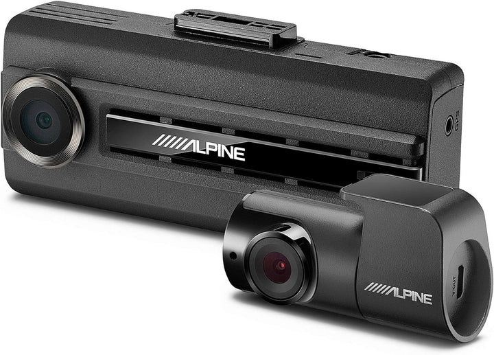 Alpine DVR-C310R 1080P Dash Camera Bundle (Front & Rear) with Impact Recording