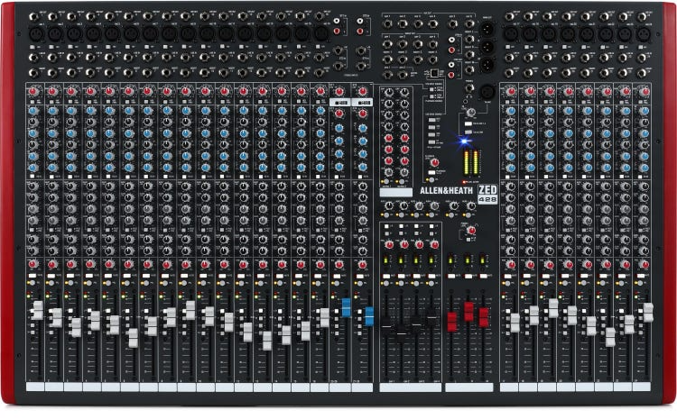 Allen & Heath AH-ZED428 28-Channel 4-Bus Analog Mixer with USB Connection AH-ZED428