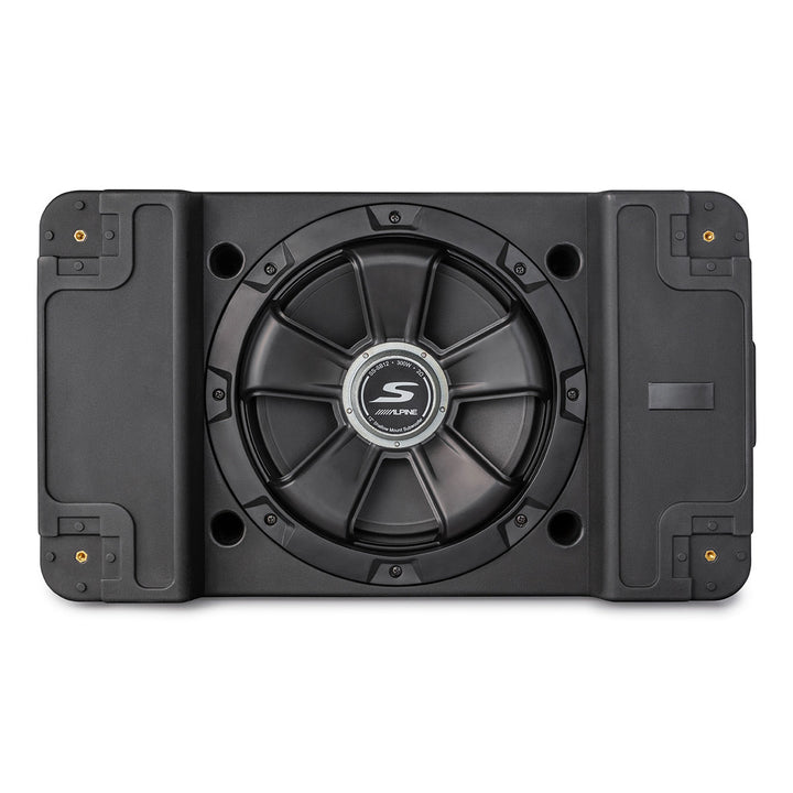 Alpine SS-SB12 S-Series 12" Shallow Downward-Firing Subwoofer – Compact Bass