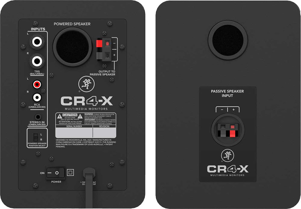 Mackie CR4-XBT 4" 50W Bluetooth Multimedia Studio Monitors - Pair