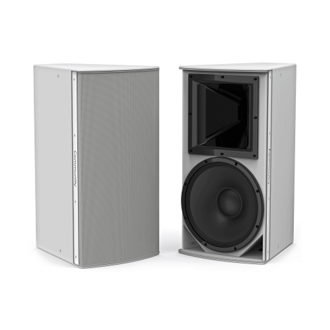 Biamp Community IP8-1152/99W: High-Power 15-Inch 2-Way 90°x90° Installation Loudspeaker (White) - SKU 911.1101.900