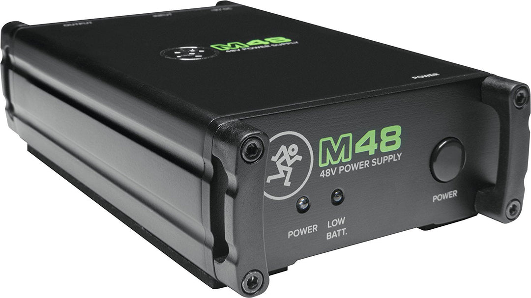 Mackie M48 Single-Channel 48V Phantom Power Supply for Professional Audio Gear