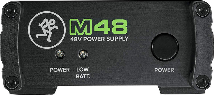 Mackie M48 Single-Channel 48V Phantom Power Supply for Professional Audio Gear