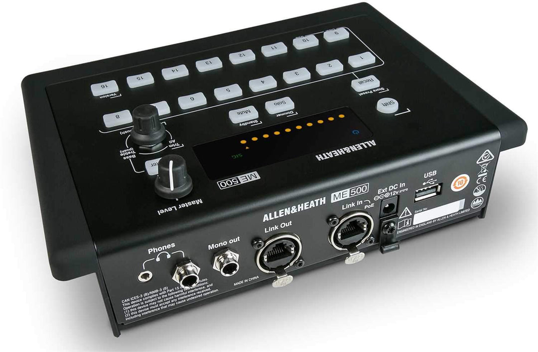 Allen & Heath 16-Channel Personal Monitor Mixer AH-ME-500