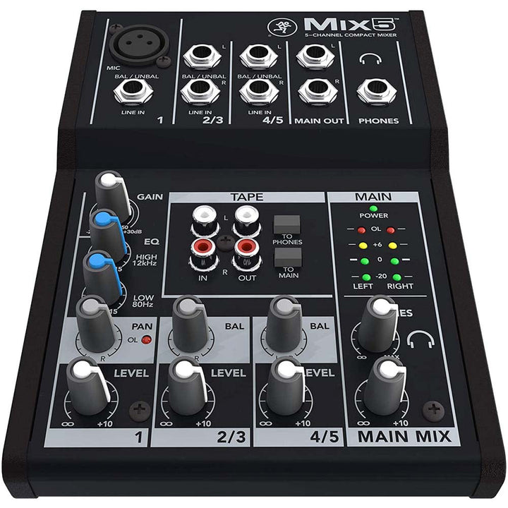 Mackie Mix5 Compact 5-Channel Mixer – Professional Sound Made Simple