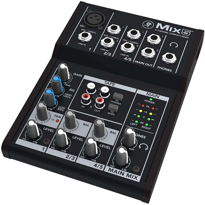 Mackie Mix5 Compact 5-Channel Mixer – Professional Sound Made Simple