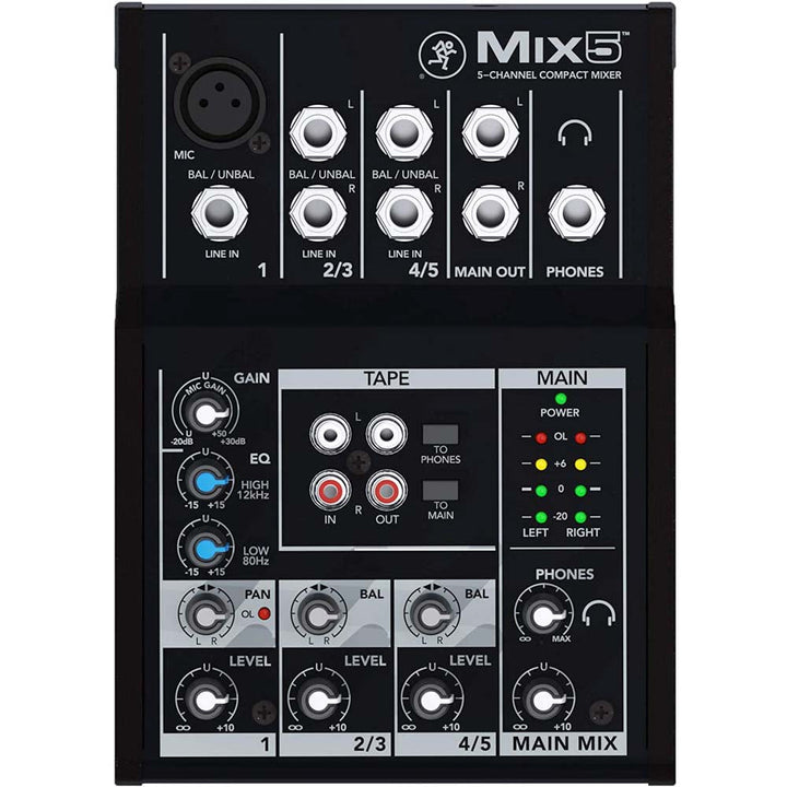 Mackie Mix5 Compact 5-Channel Mixer – Professional Sound Made Simple